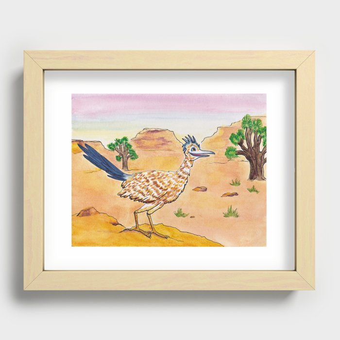 Running through the Southwest Recessed Framed Print