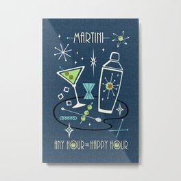 Martini Happy Hour ©studioxtine Metal Print