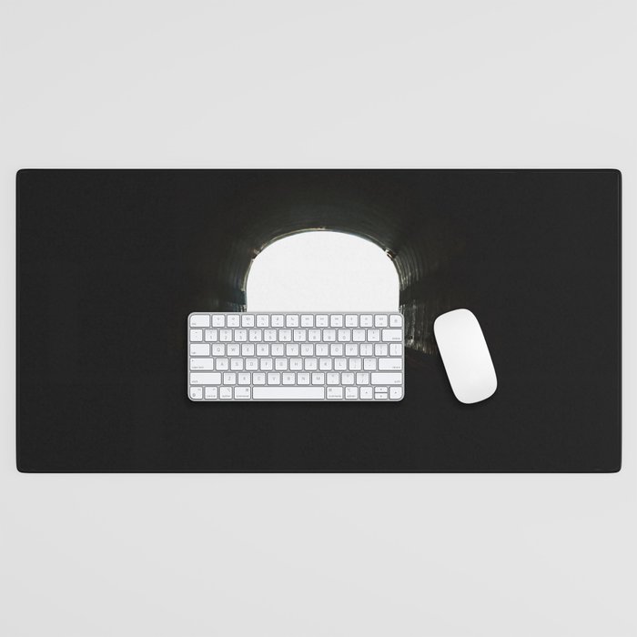 Light at the end of the tunnel Desk Mat