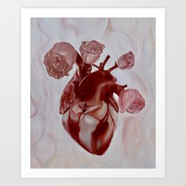 Blooming Heart Art Print