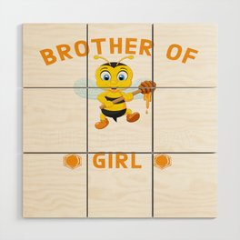 Brother Of The Bee Day Girl Wood Wall Art