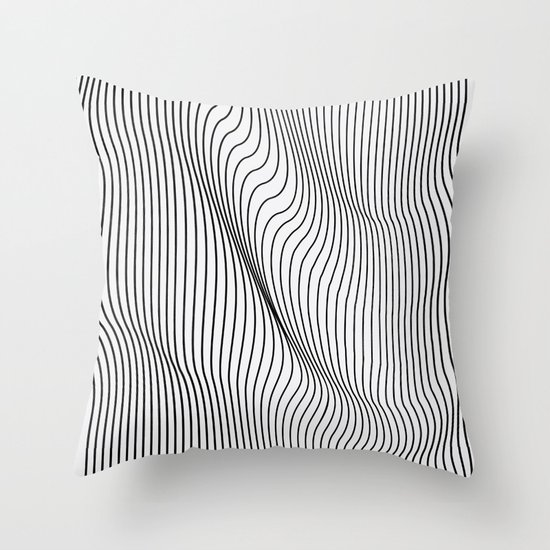 Minimal Curves Throw Pillow