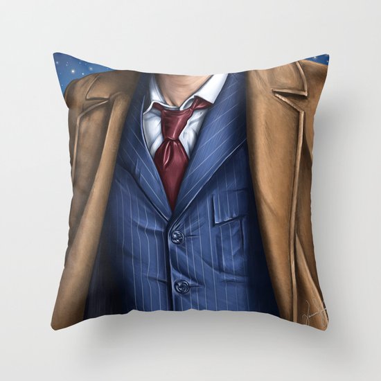 The Tenth Doctor Throw Pillow
