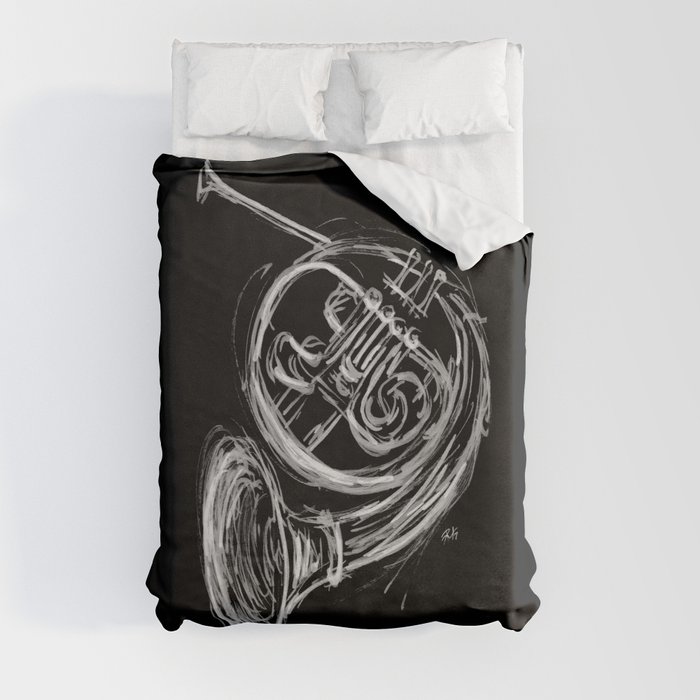 French Horn Duvet Cover