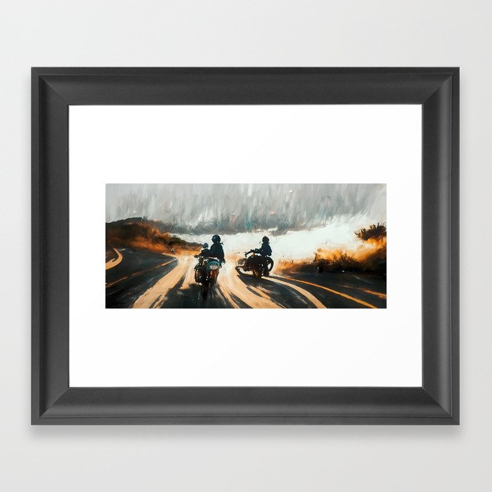 Race Against the Rain Framed Art Print