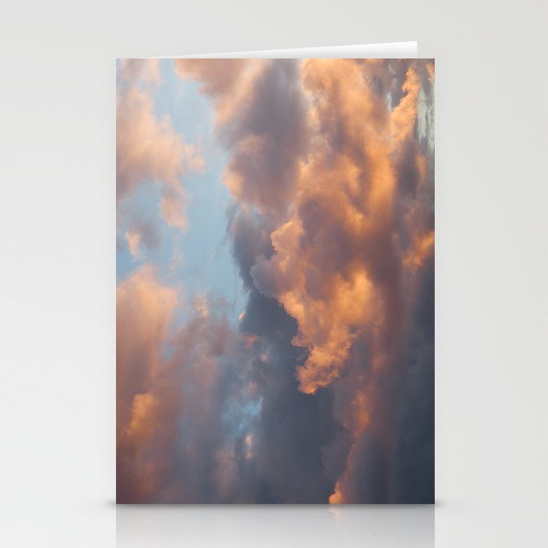 Peach Clouds Stationery Cards