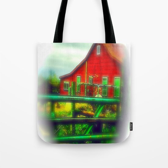 Red House Tote Bag
