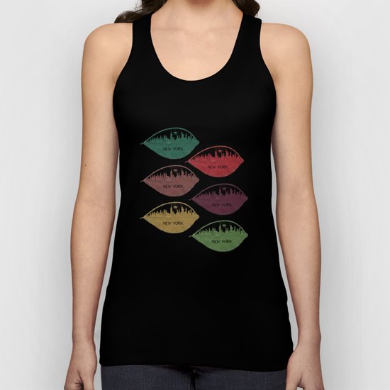 New York Skyline at Sunrise Unisex Tank Top