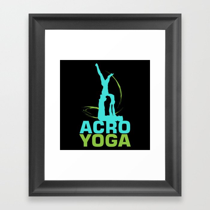 Acroyoga Yoga Meditation Framed Art Print