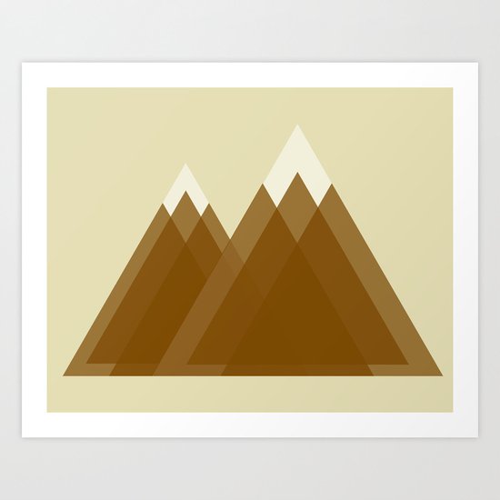 Mountains Art Print
