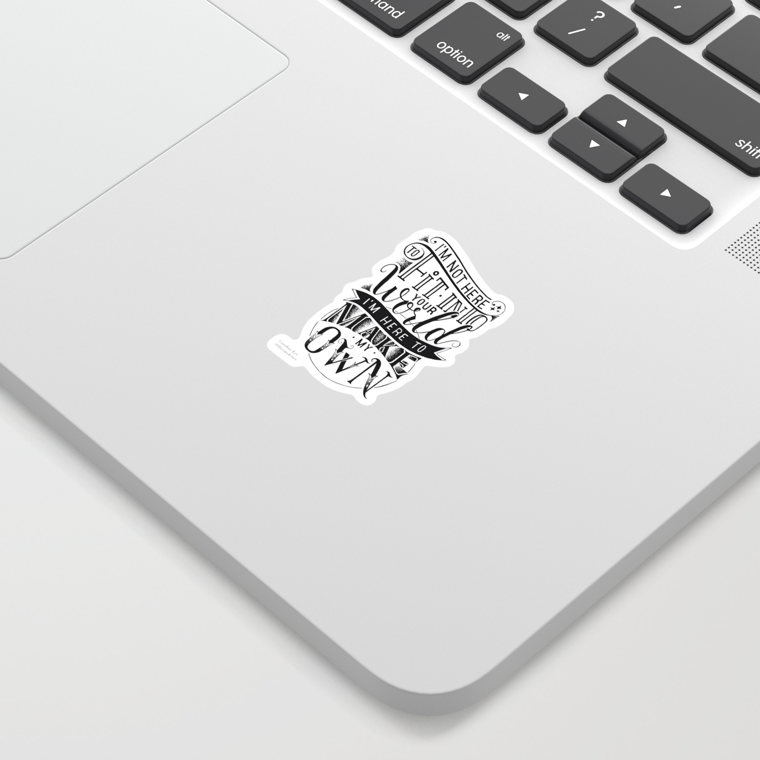 Make My Own Hand Lettering Sticker By Carolinelnx Society6