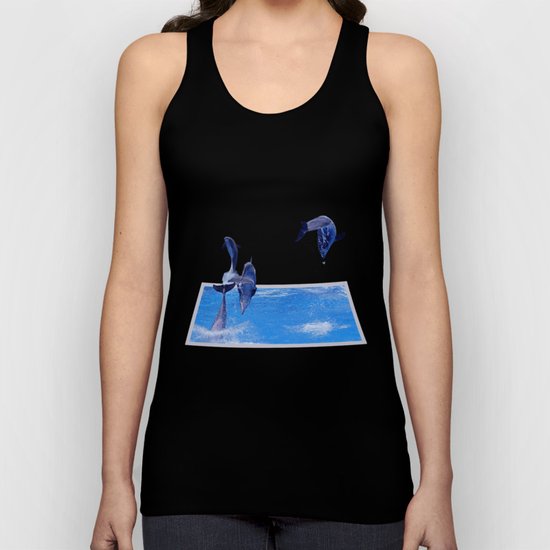 Leaping Dolphins Unisex Tank Top