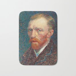 Van Gogh, self portrait Bath Mat | Farm, Artsy, Museum, Vincent, Painter, Painting, Plants, Impressionist, Dutchart, Artstudent 