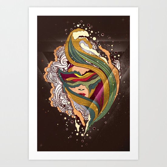 Triangular dream Art Print