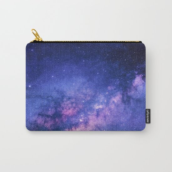 Galaxy, Blue Purple Night Sky, Universe Carry-All Pouch
