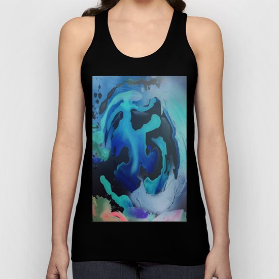 Swim with the Mermaids in the Great Natural Deep Blue Sea Unisex Tank Top