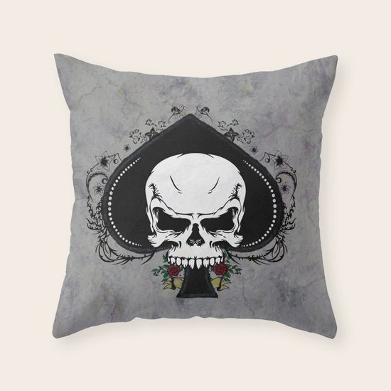 skull Throw Pillow