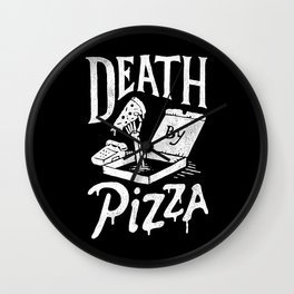Death by Pizza Wall Clock