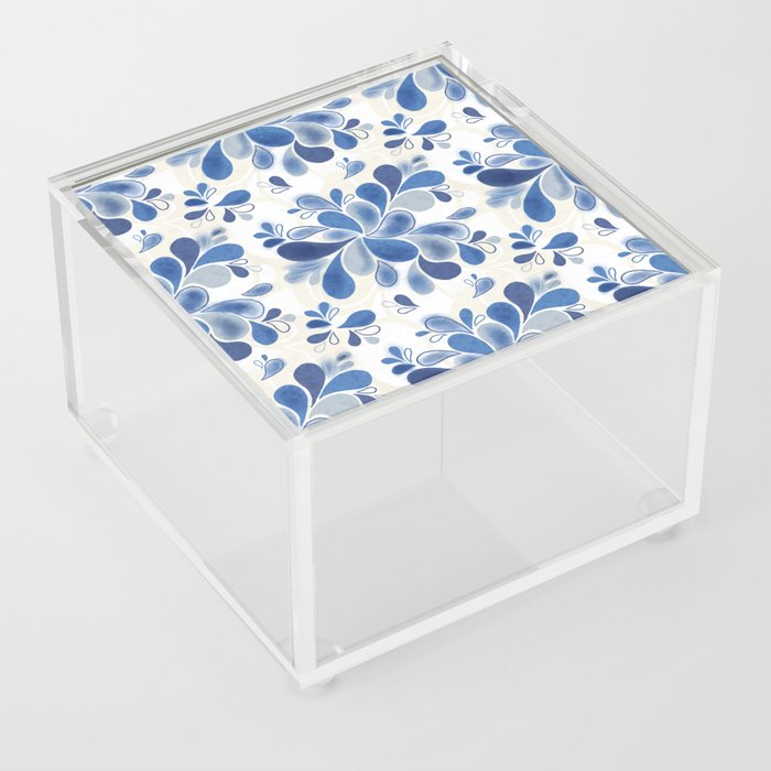 Blue Hydrangea Acrylic Box
