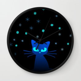 Glow in the Dark Cat Wall Clock