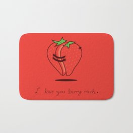 How much do I love you? Bath Mat | Funny, Illustration, Food, Curated, Vector 