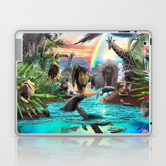 Underwater Jungle Animal Animals Scene Laptop & iPad Skin