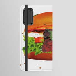 Burger & Roses · Red Roses Android Wallet Case