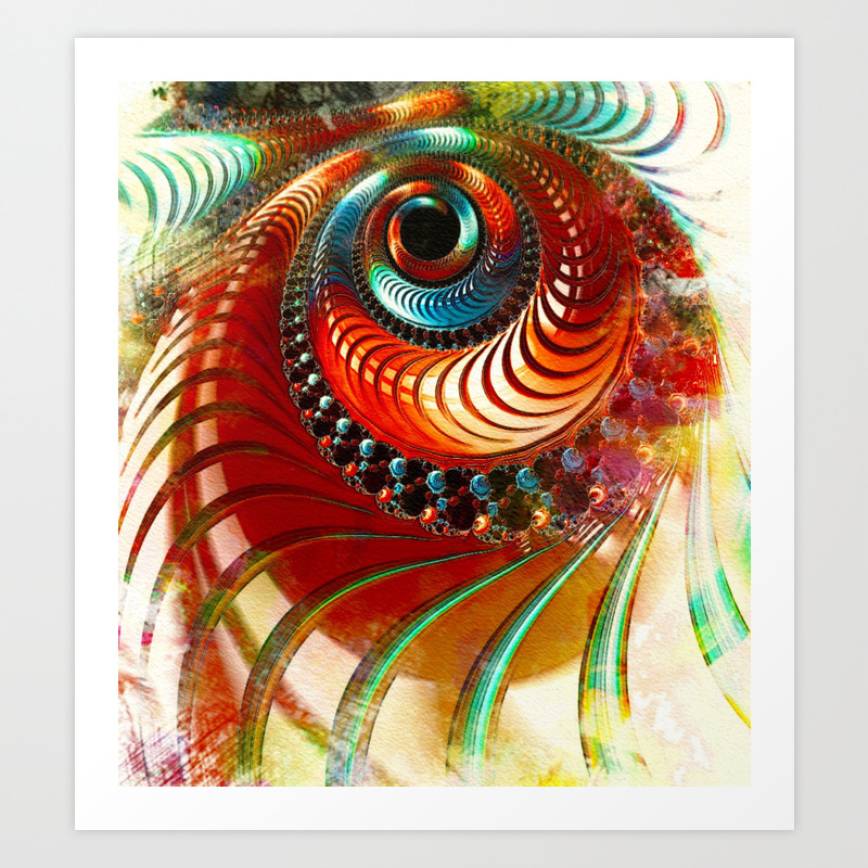 Beautiful Abstract Art By Raphael Terra Art Print By Serpentfilms
