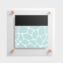 Black White & Blue Stone Tiling Floating Acrylic Print