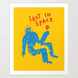 Lost in Space | Contemporary Illustration Mood Style Art Print