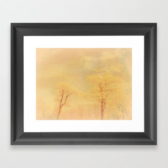 Love ~ Winter landscape Framed Art Print