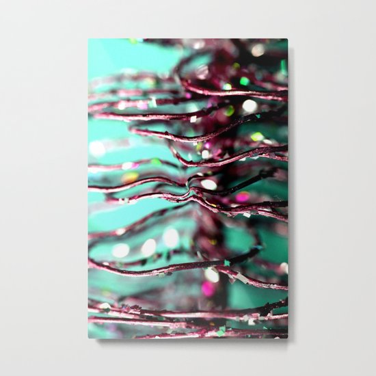 demented christmas tree Metal Print
