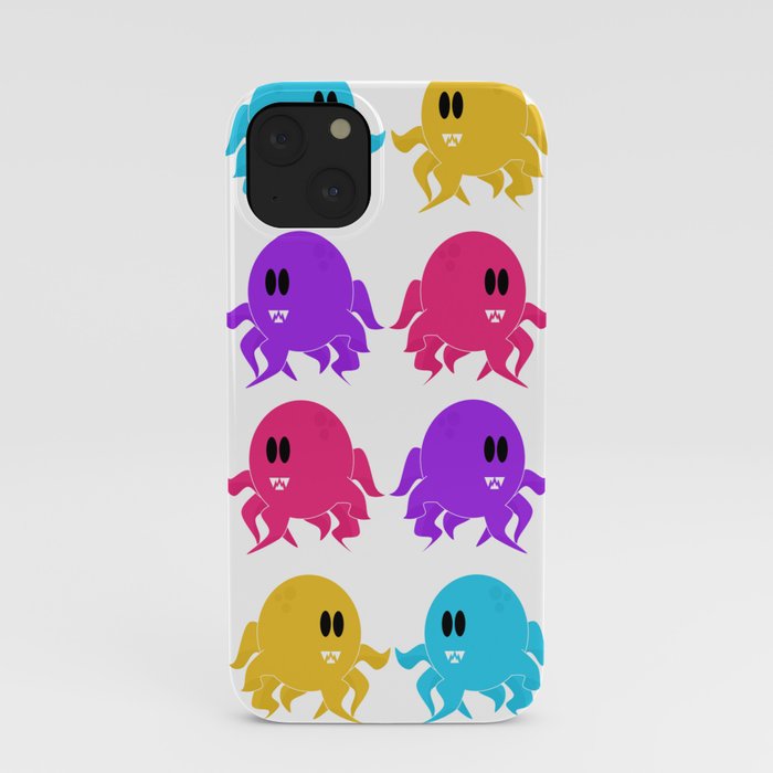 Alien Octopus Pattern iPhone Case
