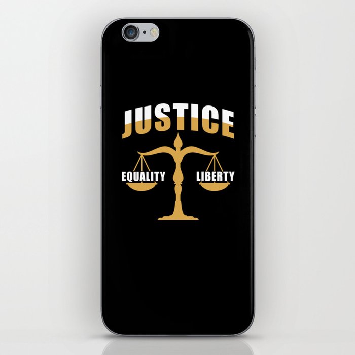 Lawyer Gift justice equality liberty iPhone Skin