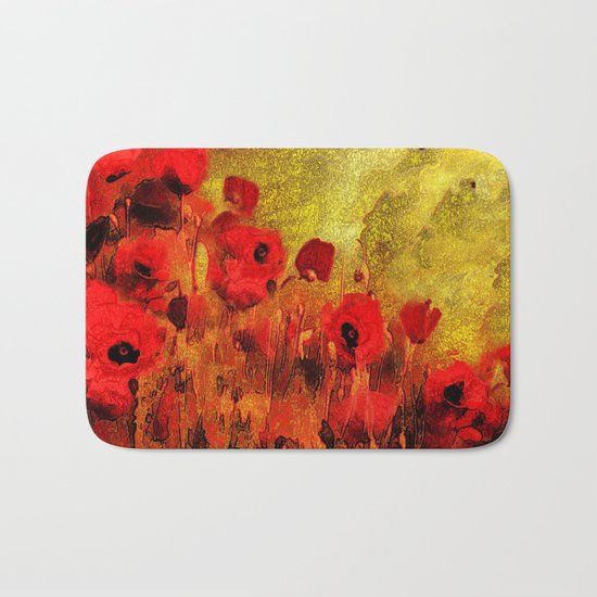 FLOWERS - Poppy reverie Bath Mat