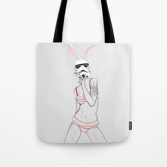 Follow the white rabbit Tote Bag