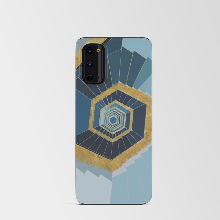 luxury fantasy stair-gold and blue,funny Android Card Case