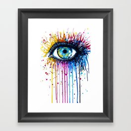 "Rainbow Eye" Framed Art Print