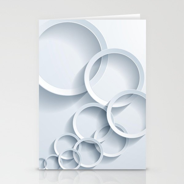 Abstract Techno Bubble Grey Background. Stationery Cards