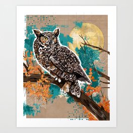 Owl Moon Art Print