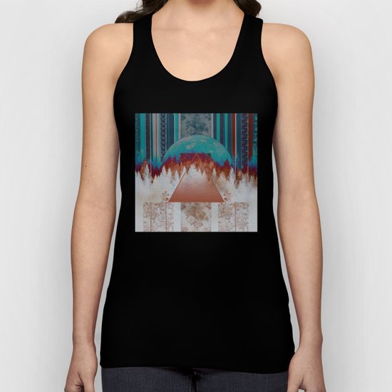 abstract floral forest 3 Unisex Tank Top