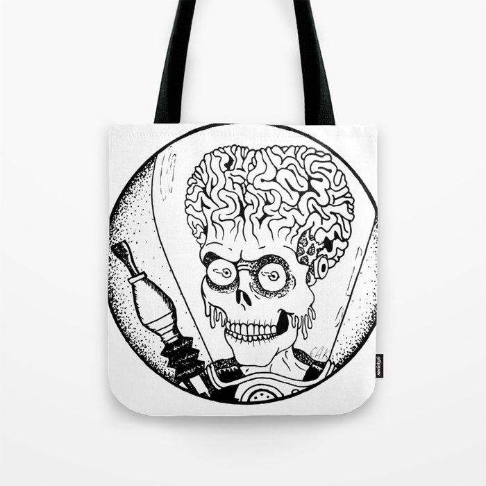 Martian Soldier Tote Bag