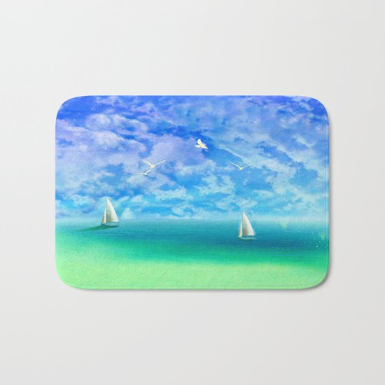 Beautiful Day For Sailing Bath Mat
