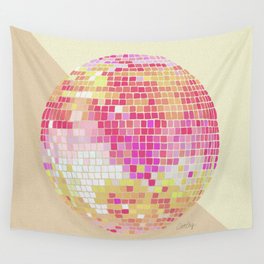 Disco Ball – Pink Ombré Wall Tapestry