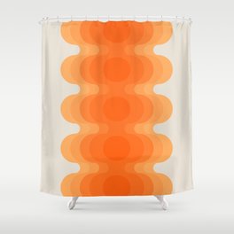 Echoes - Creamsicle Shower Curtain