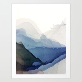 Norwegian fjords Art Print