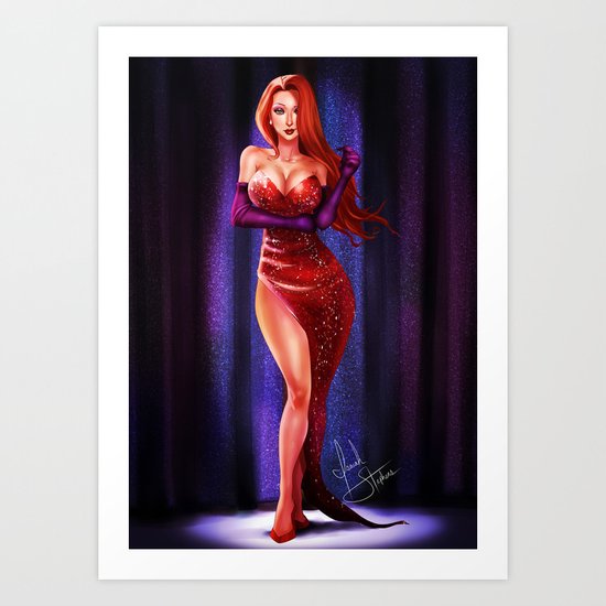 Jessica Rabbit Art Print