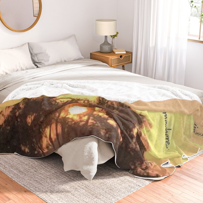 Tuesday Morning Sunrise Throw Blanket by Colored Shadows Society6