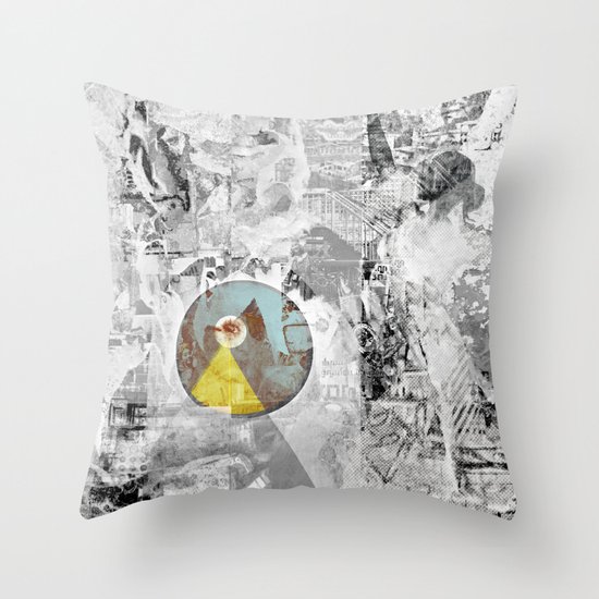 Décollage °Urbana^ Mono85 Throw Pillow