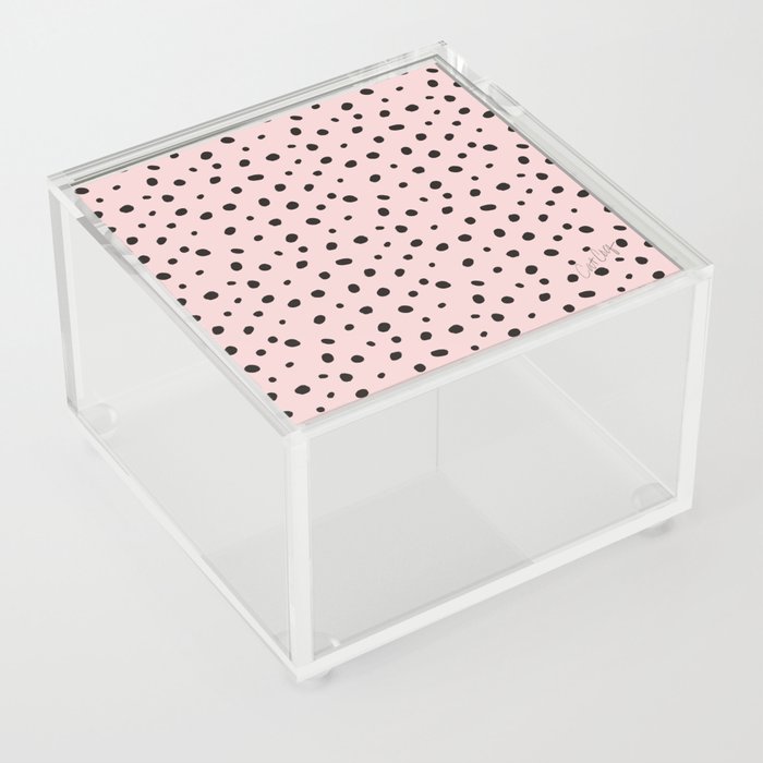 Hand-Drawn Pattern – Blush Acrylic Box